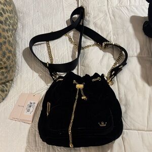 Elegant Black Drawstring Bag